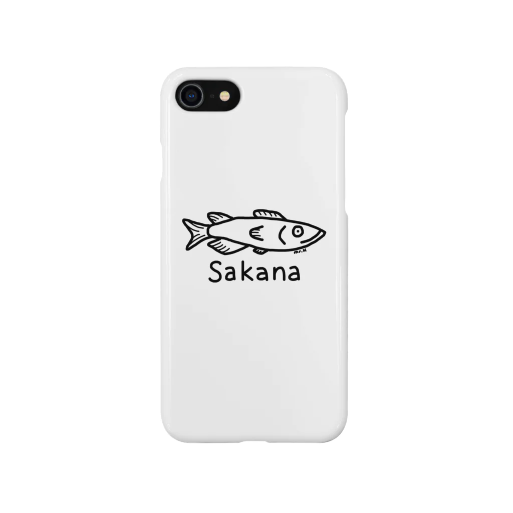 MrKShirtsのSakana (魚) 黒デザイン Smartphone Case