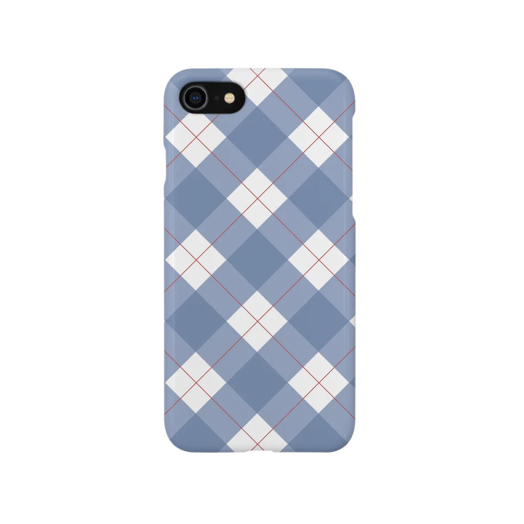 BAKELYのBL×RD PLAID スマホケース