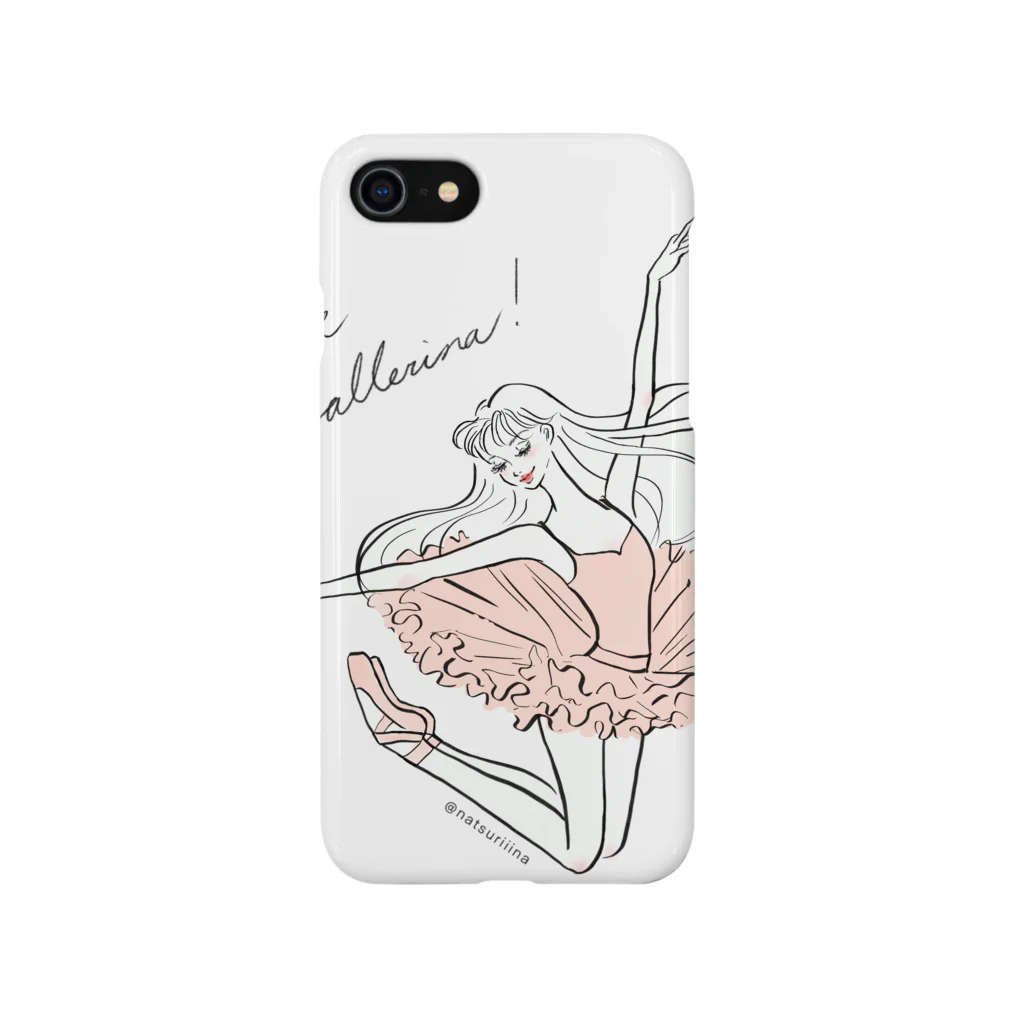 natsuriiina  (Instagram: @natsuriiiina___)のJumping Ballerina（pink) Smartphone Case