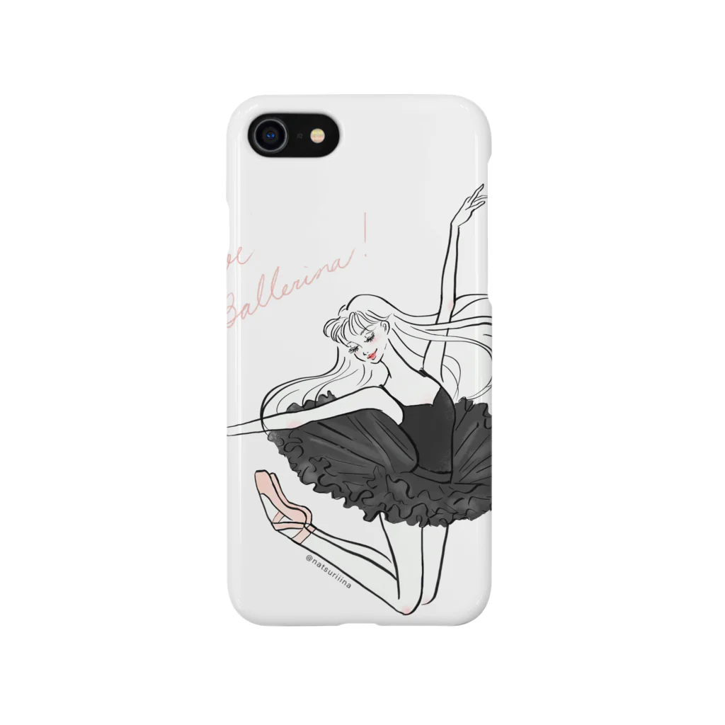 natsuriiina  (Instagram: @natsuriiiina___)のJumping Ballerina（Black) Smartphone Case