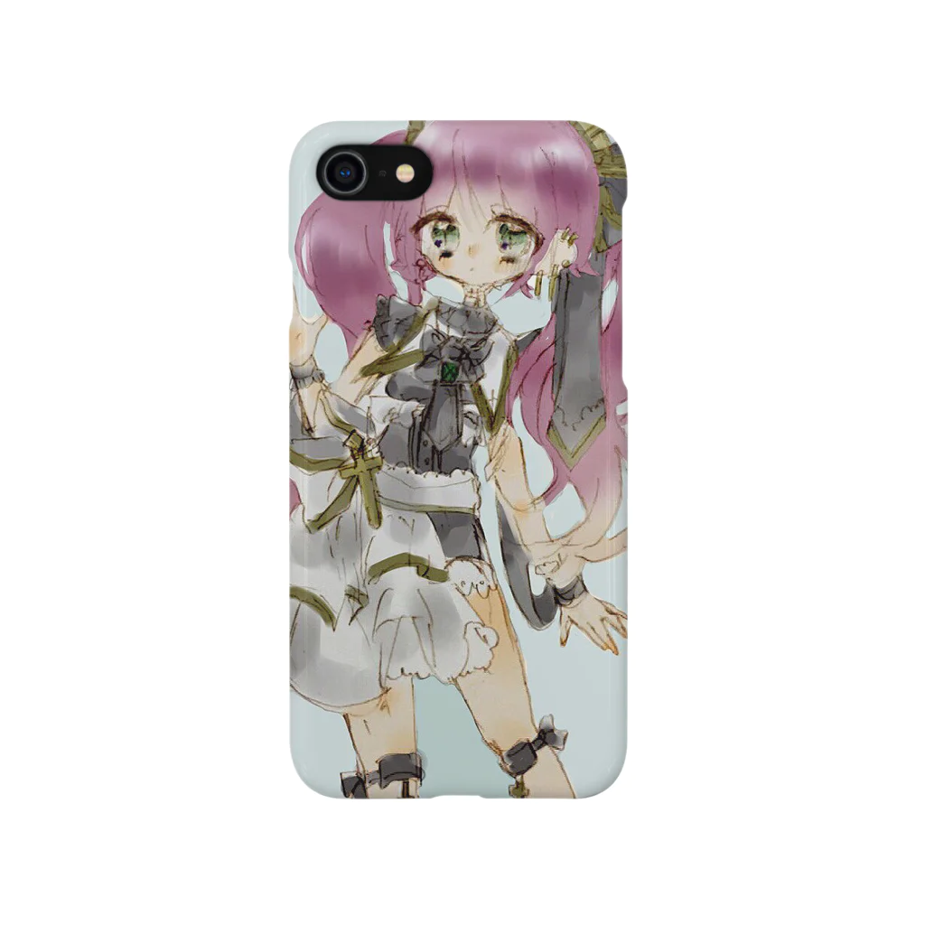 春野 みけねこの女の子 iPhone Smartphone Case