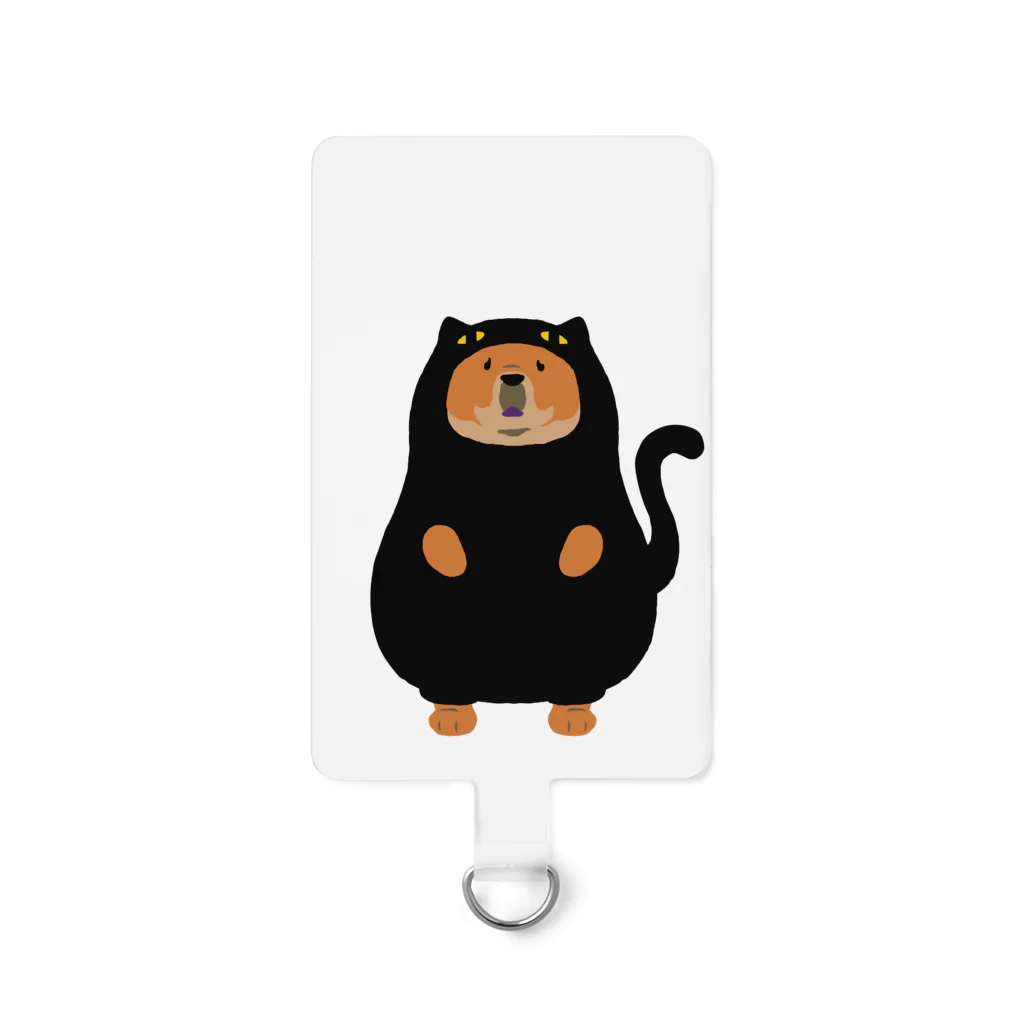 Qooroの猫かぶりチャウさん　黒猫さん Smartphone Strap