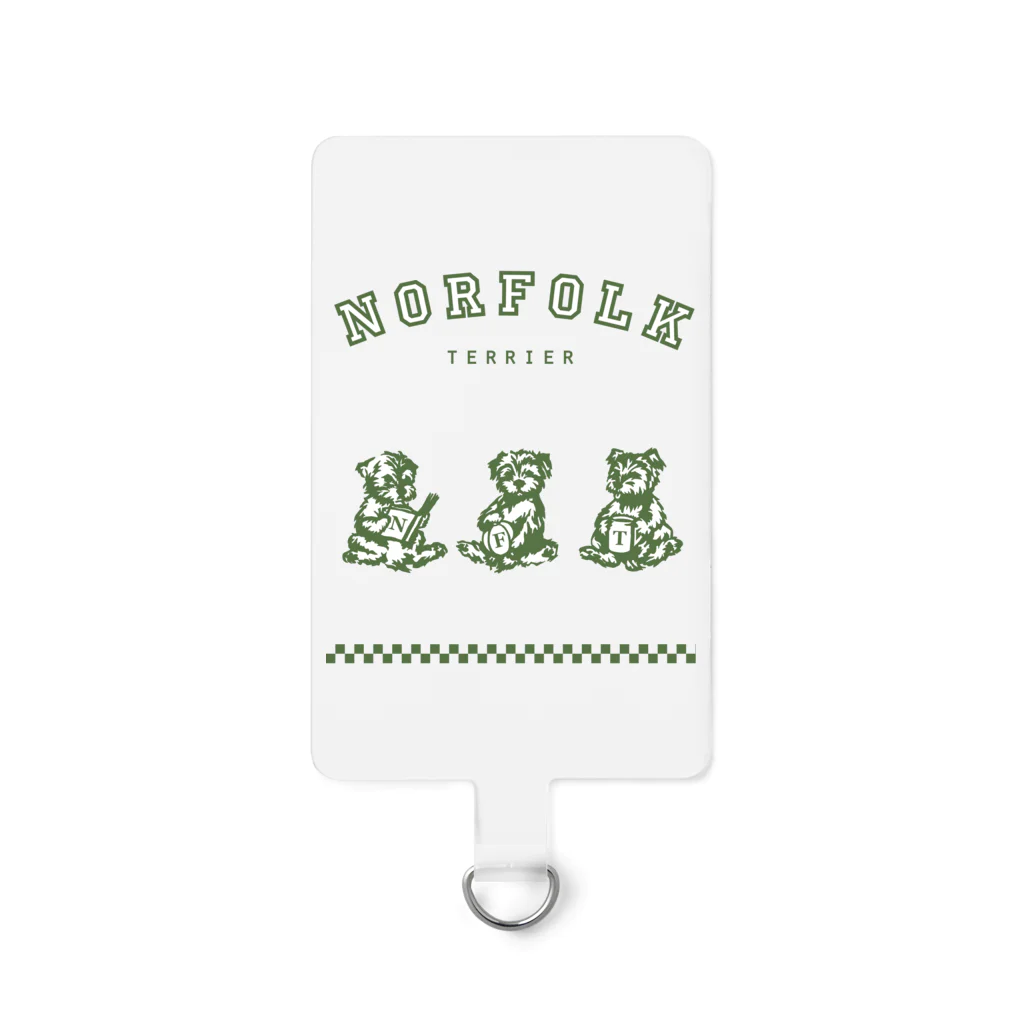 TOMOS-dogの3ひきのいぬ（緑） Smartphone Strap