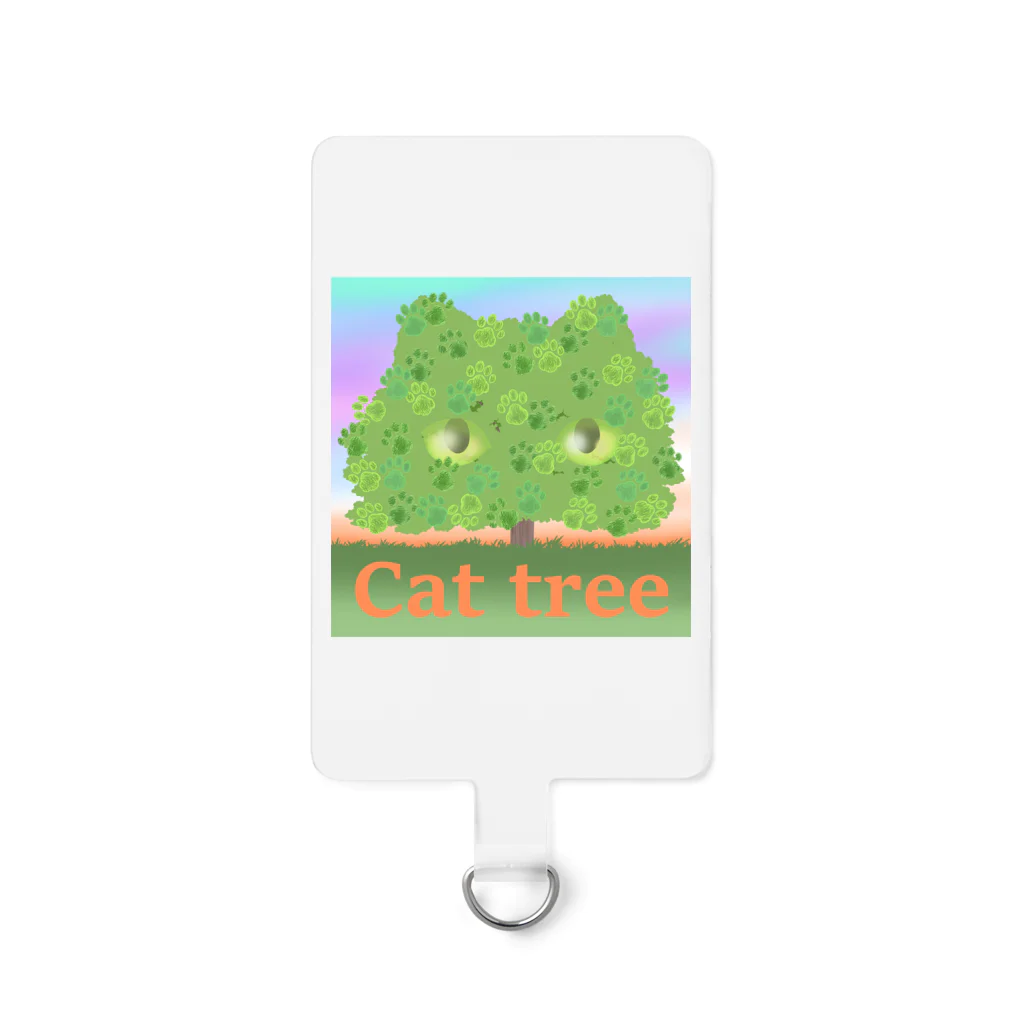 Charamaru MarketのＣＡＴ　ＴＲＥＥ Smartphone Strap