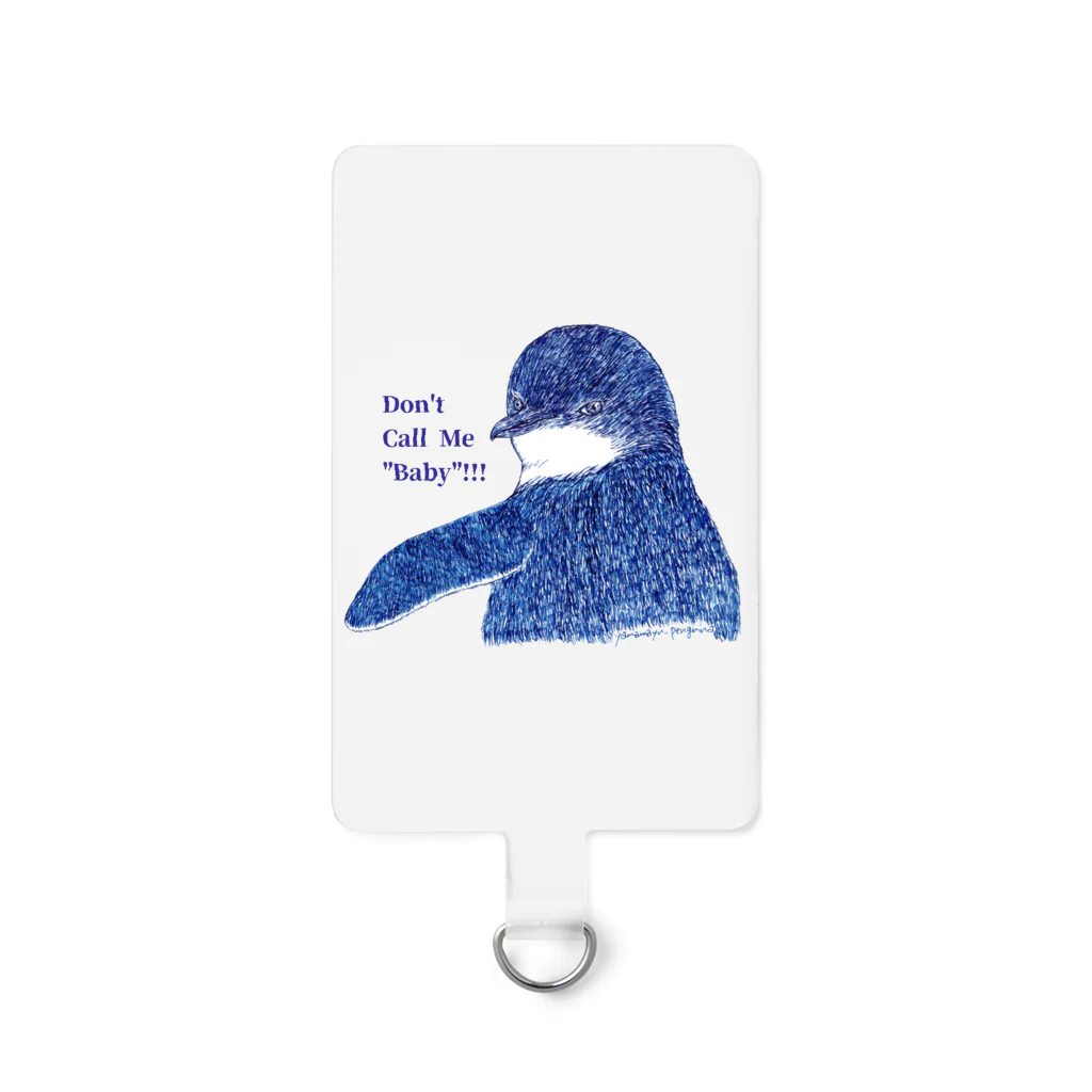 ヤママユ(ヤママユ・ペンギイナ)のFairy Penguin "Don't Call Me Baby!!!" Smartphone Strap