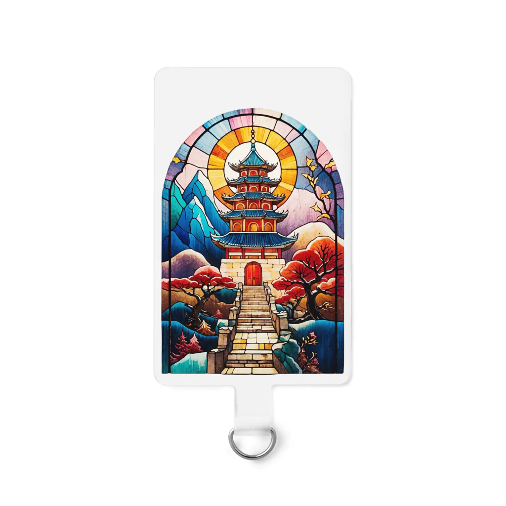 中華呪術堂（チャイナマジックホール）の彩色玻璃中国塔 Smartphone Strap