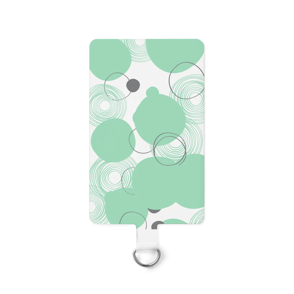 ヒマラヤン宮殿のbubbles: clear mint Smartphone Strap