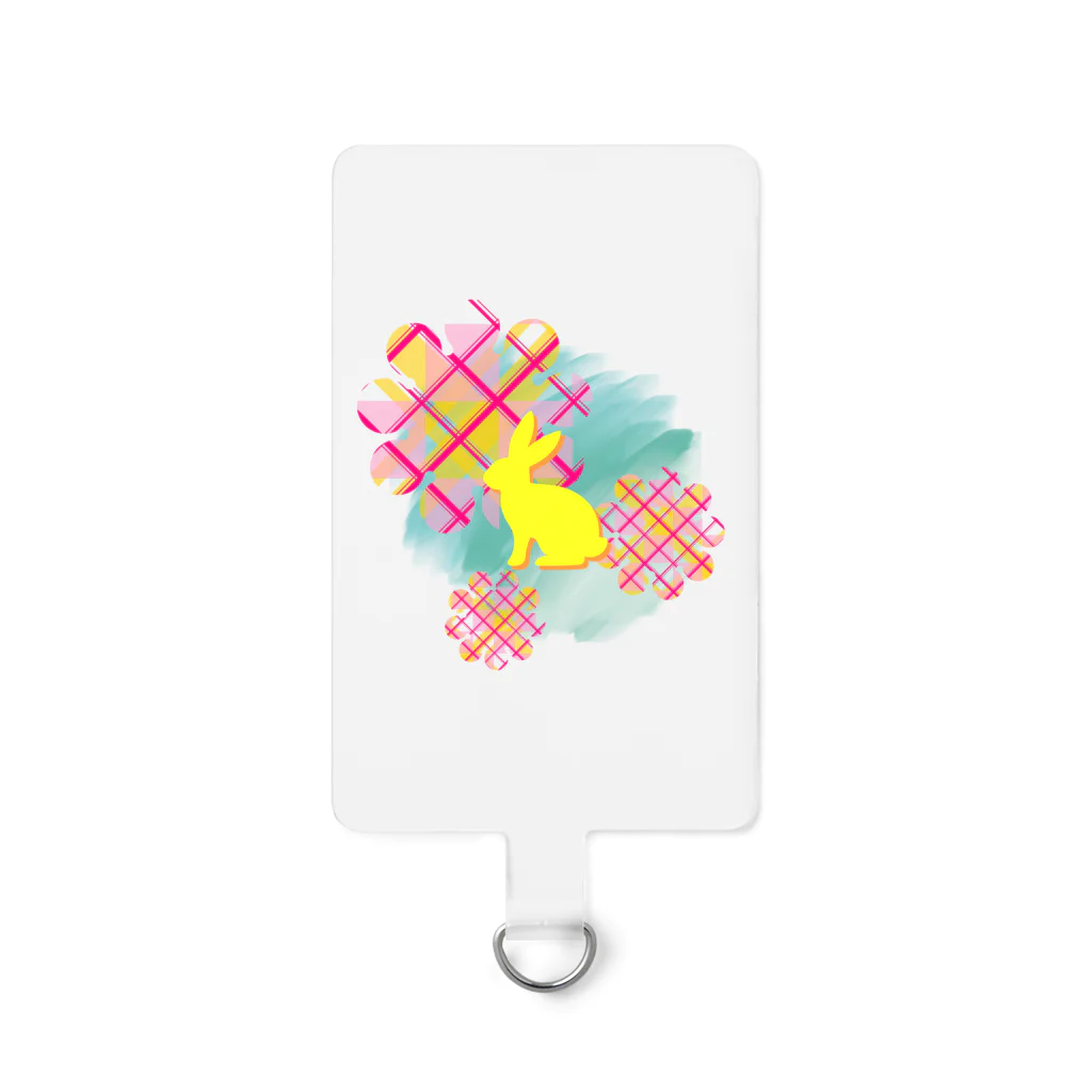 Rabbitflowerのハワイアンうさ Smartphone Strap