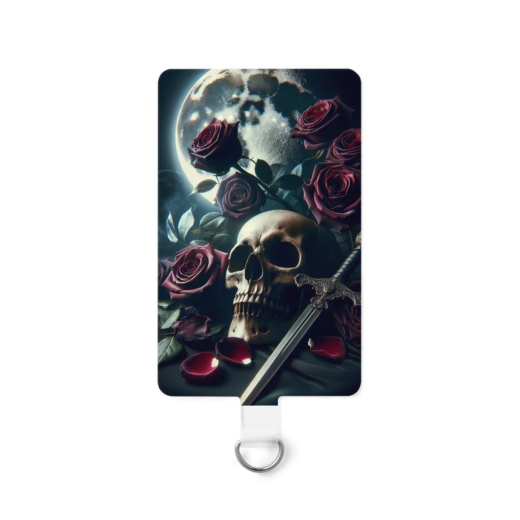 kazeou（風王）の死神と薔薇（縦）AI生成 Smartphone Strap