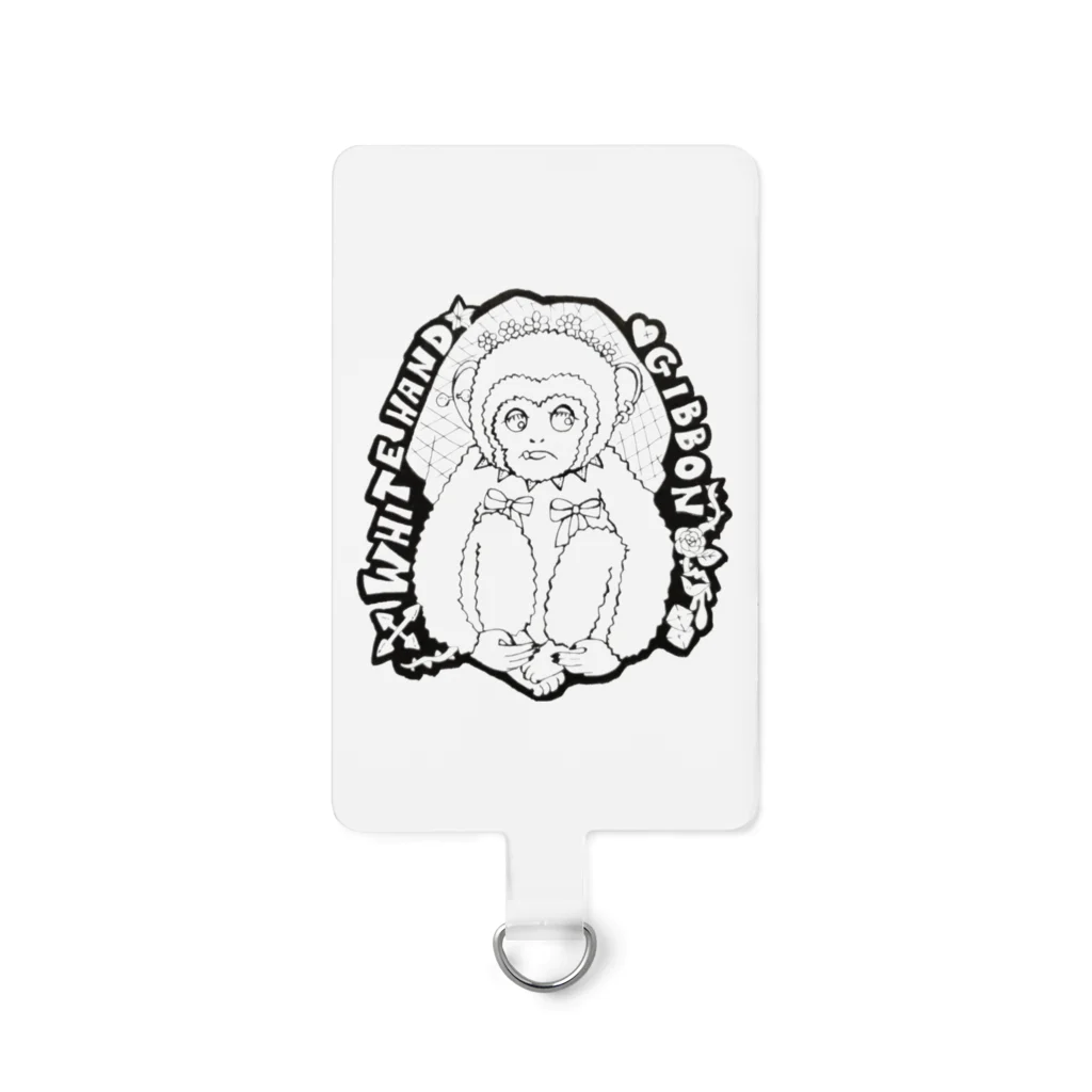 Dr.TeeTeeのウエディングなシロテテナガザル Smartphone Strap