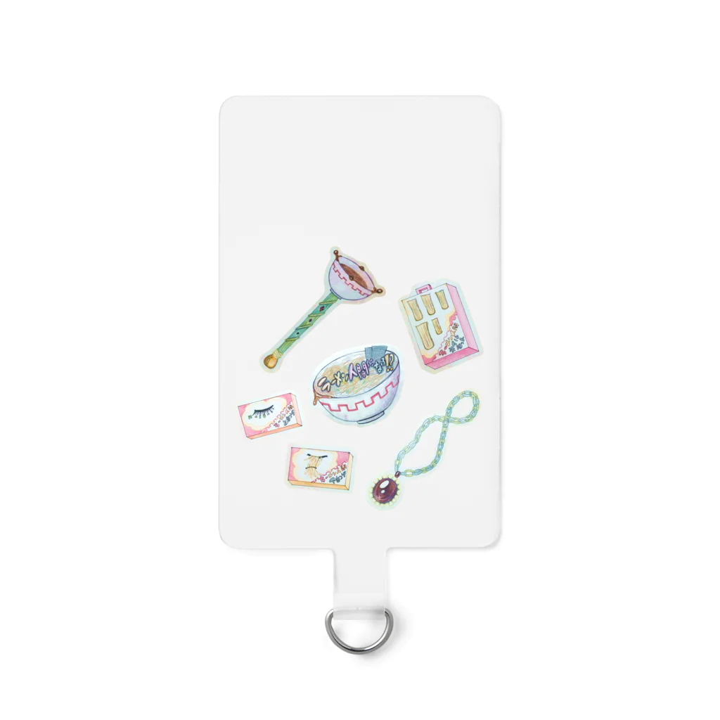 🐶シュナといろいろ🎨のラーメン人間なりきりセット Smartphone Strap