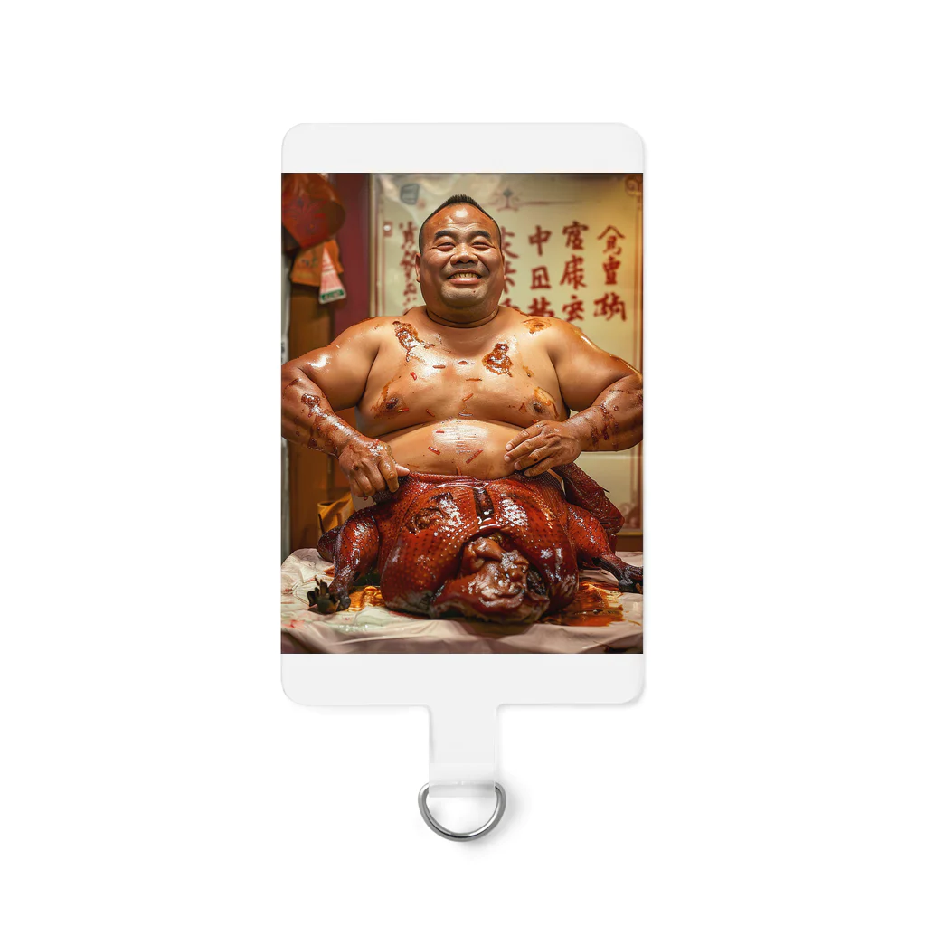 Minami-KumaのPeking duck guy 1 Smartphone Strap