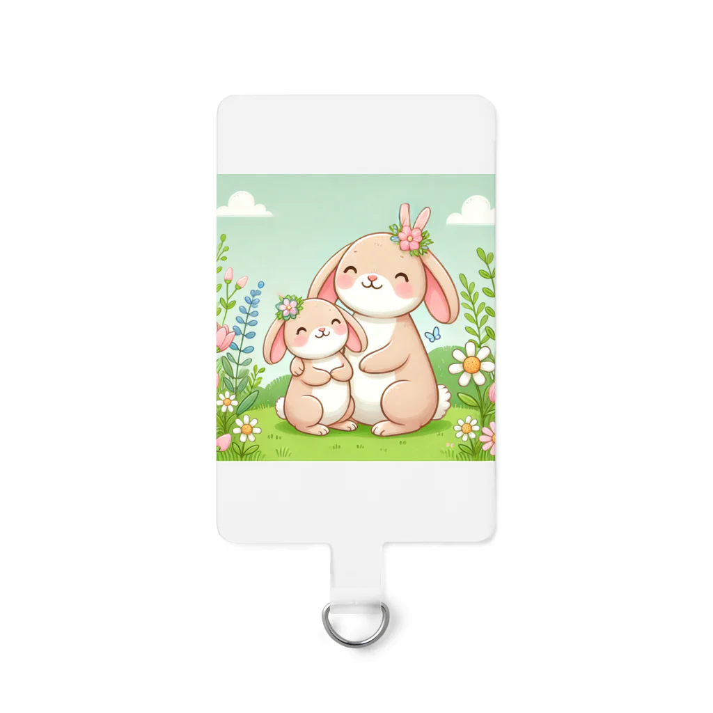 akinyan3128のママと一緒のうさぎさん Smartphone Strap