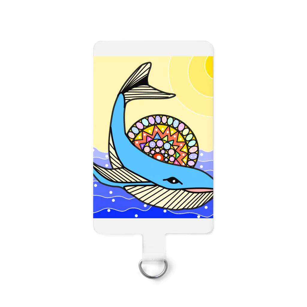 Yomi09のカラフルクジラ Smartphone Strap