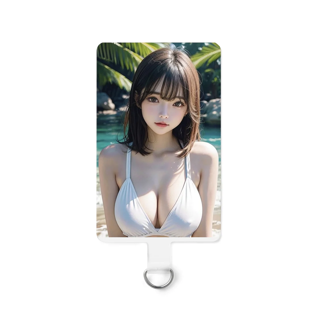 レールファン&スピリチュアルアイテムショップのＡＩ美女　リゾート地 Smartphone Strap