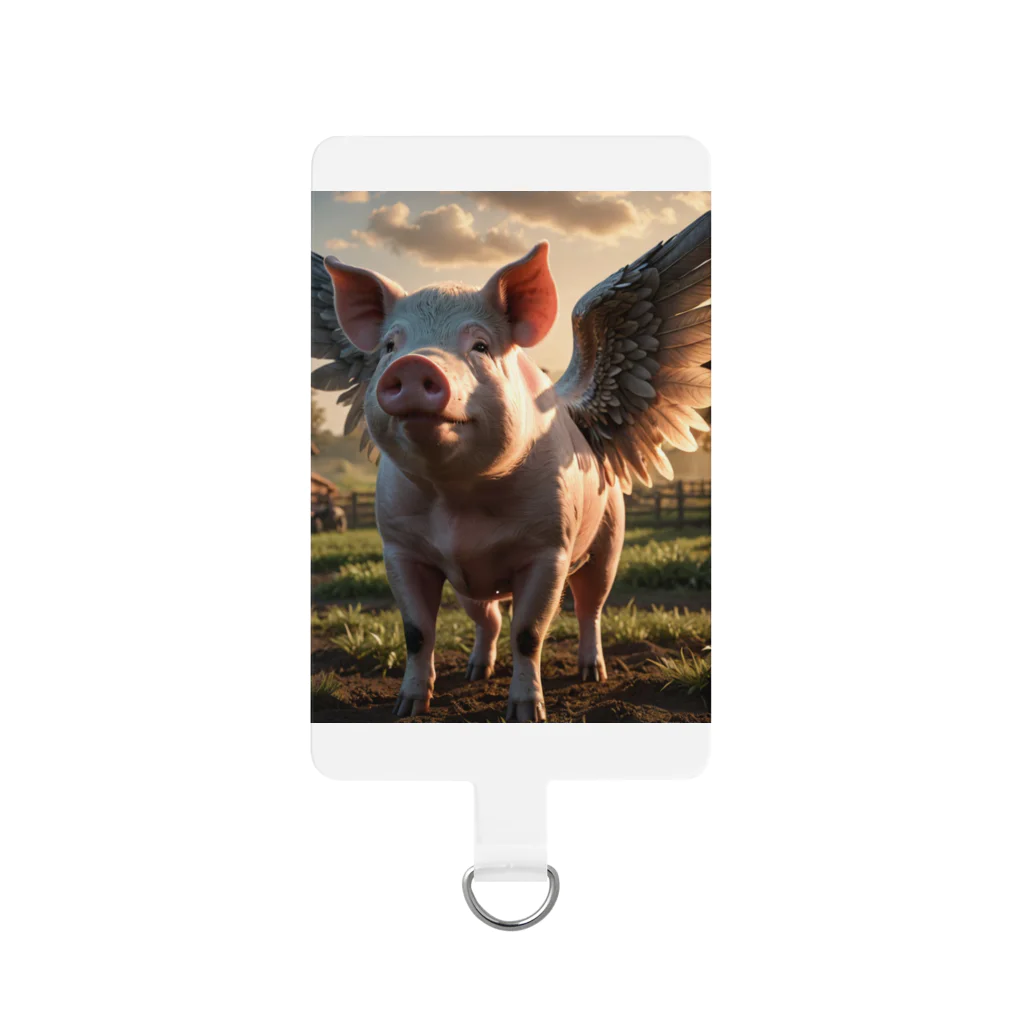 tabi555のそらとぶ豚 Smartphone Strap