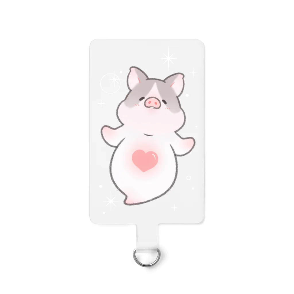 しらたまちゃんSHOPu〜🐽のブタオネ Smartphone Strap