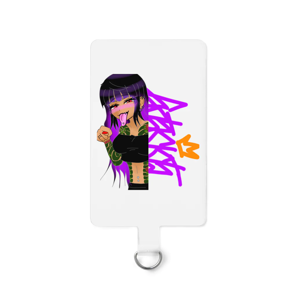 FS108(ファンタジスタ入れ歯)イラスト　絵描きの和彫りちゃん Smartphone Strap