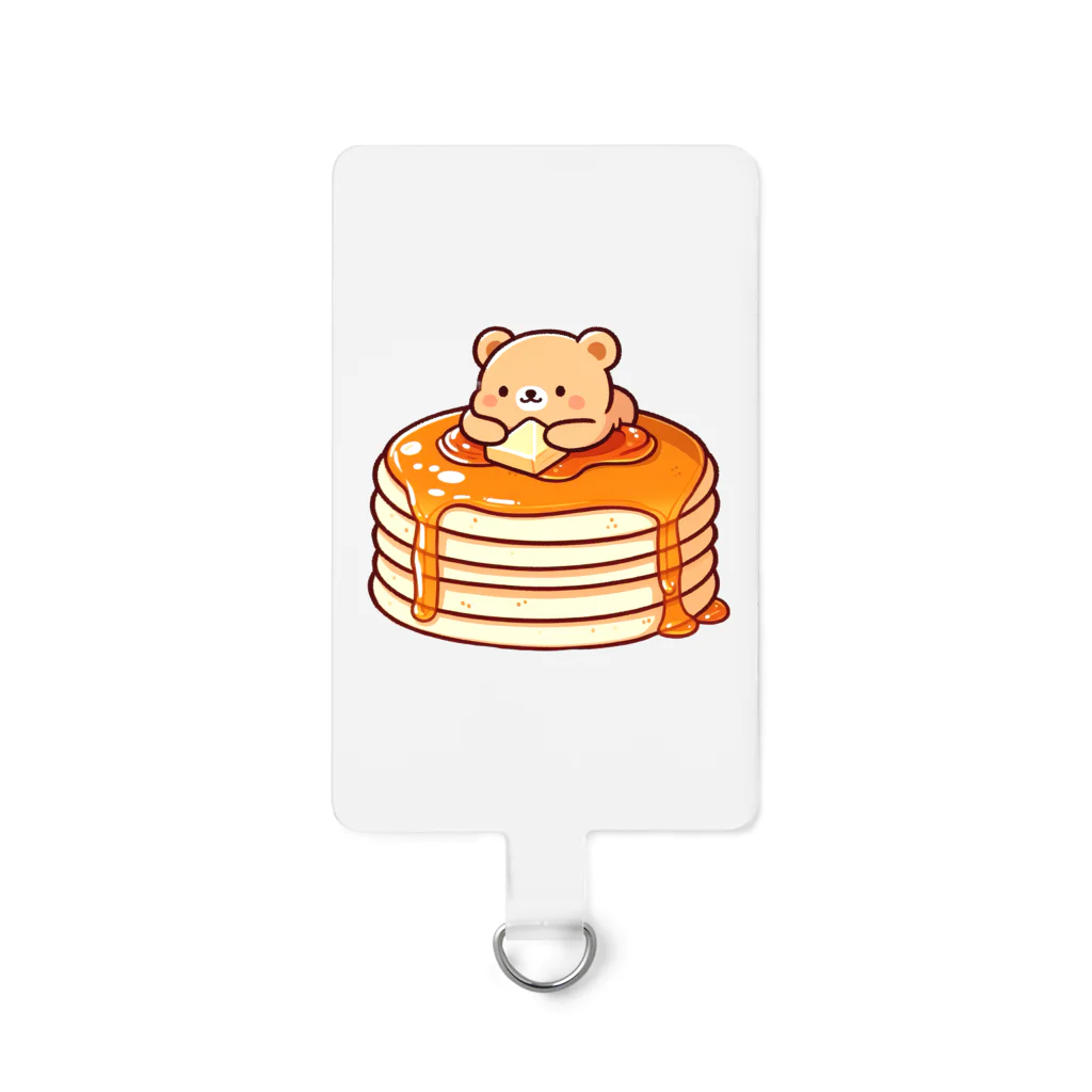 Slabo+Kariiのホットケーキとクマさん Smartphone Strap
