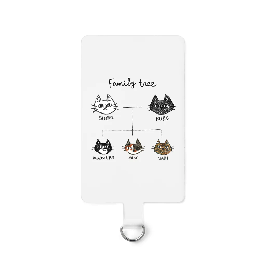 のぐちさきのfamily tree -にゃんこの家系図- Smartphone Strap