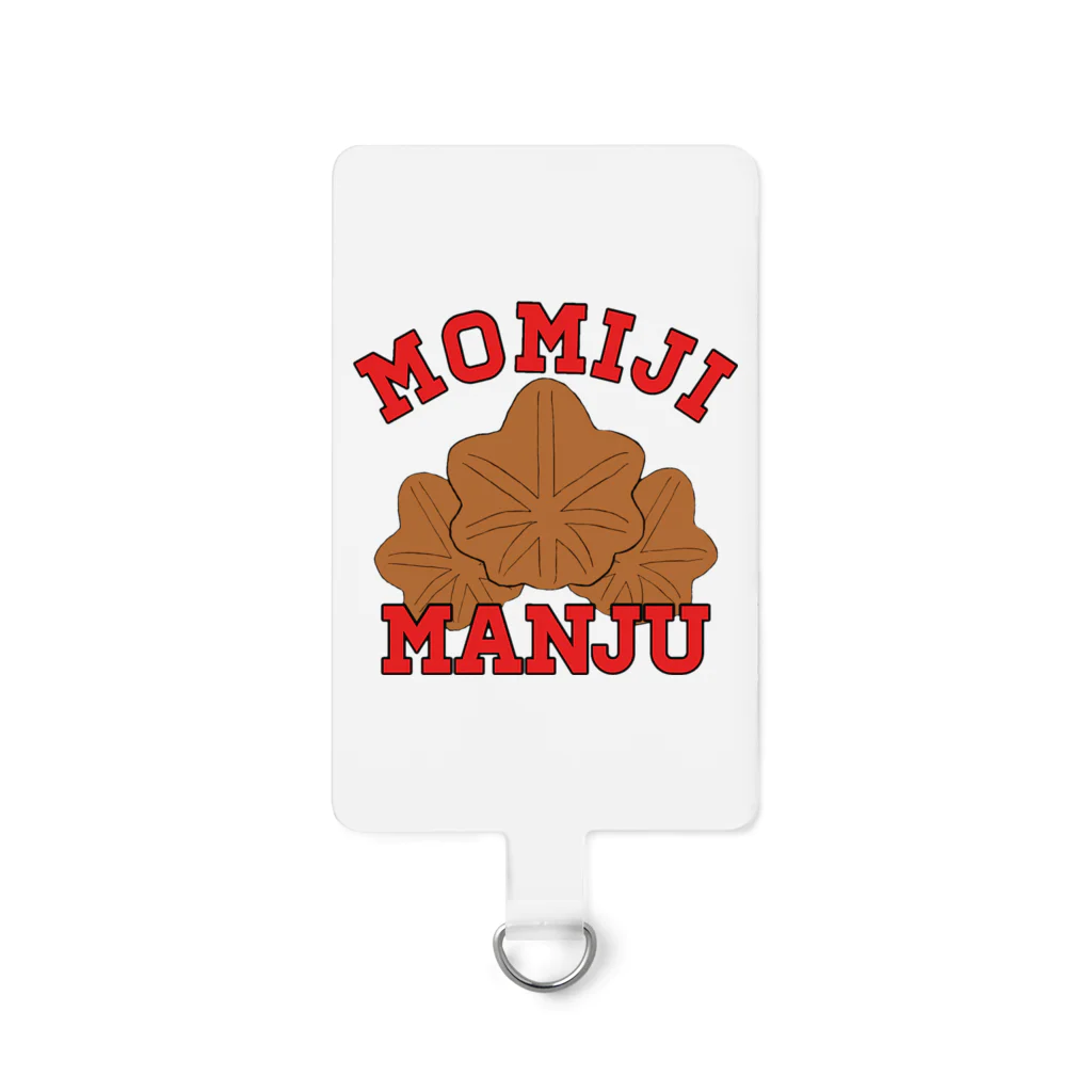 ヘンテコデザイン専門店　SYUNLABOのMOMIJI MANJU Smartphone Strap