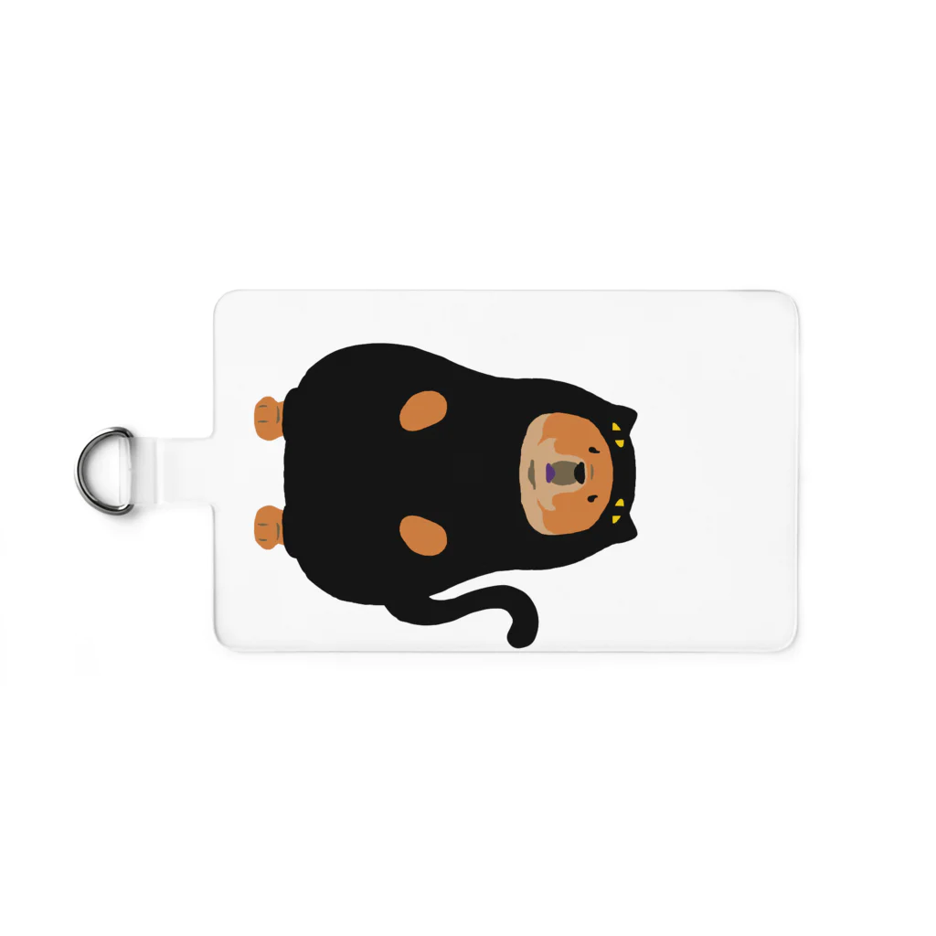 Qooroの猫かぶりチャウさん　黒猫さん Smartphone Strap