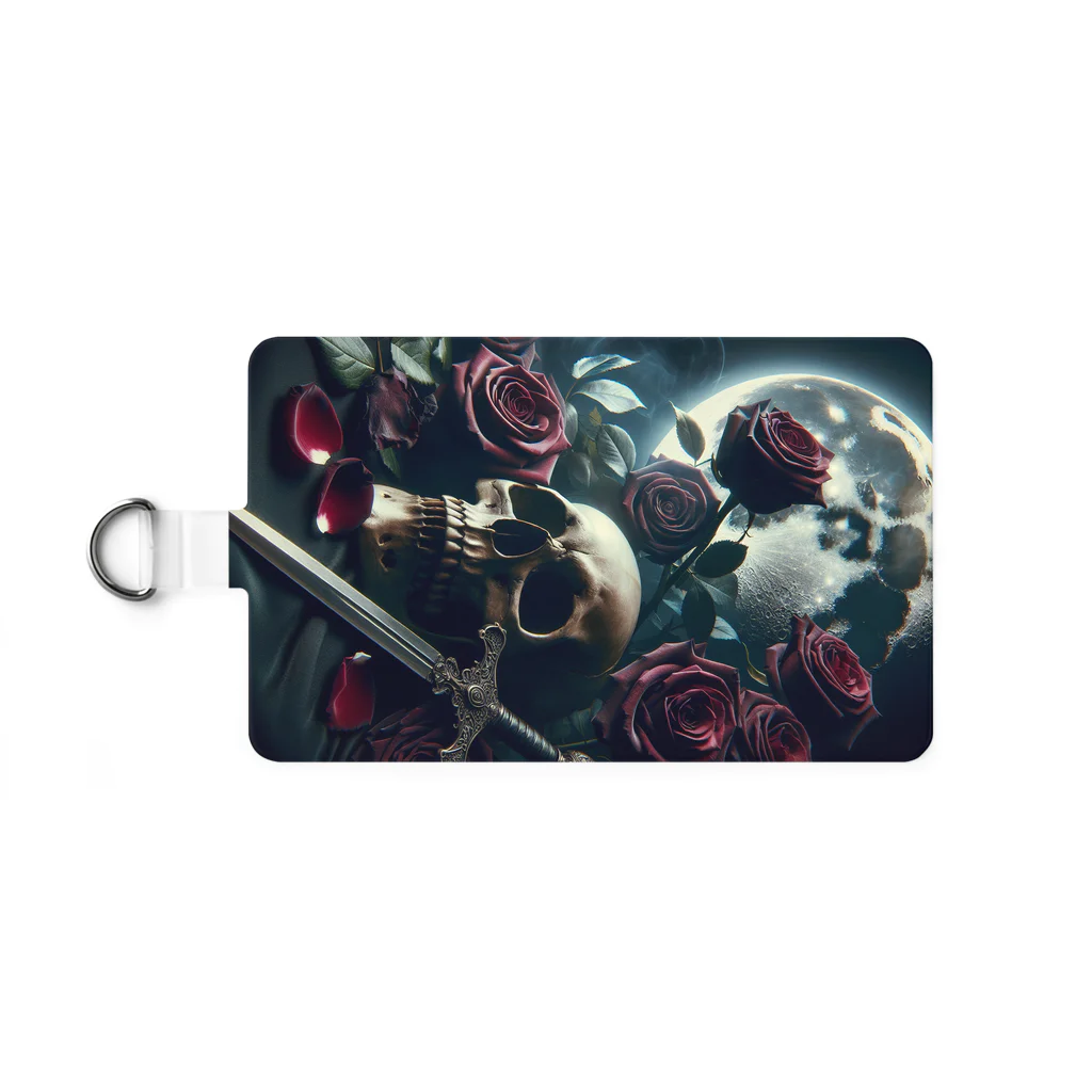 kazeou（風王）の死神と薔薇（縦）AI生成 Smartphone Strap