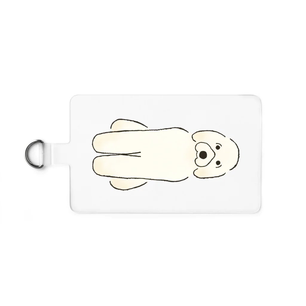 ゆいたっく／犬イラストのおすわりのゴールデンドゥードル Smartphone Strap