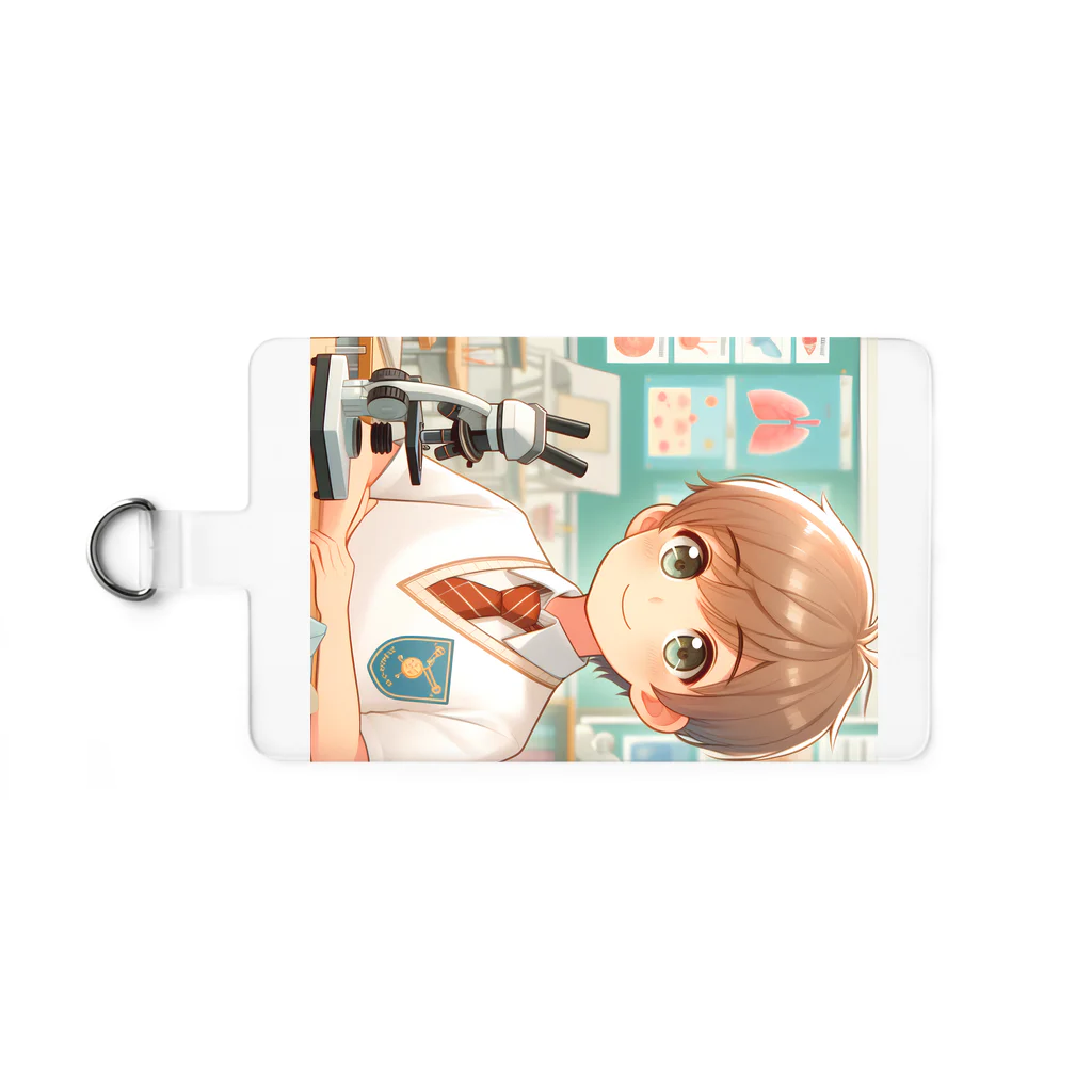 可愛い男の子イラスト販売所　By,keicyanの男の子　中学1年生　科学部 Smartphone Strap