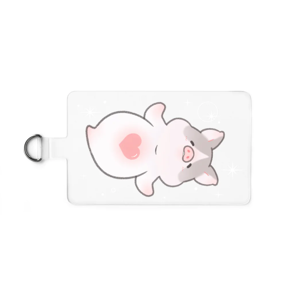 しらたまちゃんSHOPu〜🐽のブタオネ Smartphone Strap