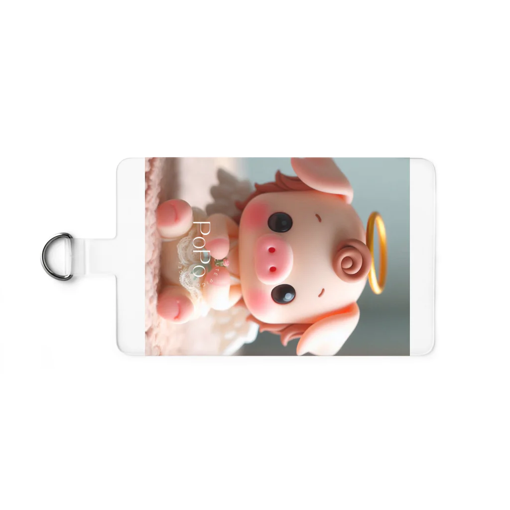 Cute Pig Angel "PoPo" 公式のCute Pig Angel "PoPo"   SN001 Smartphone Strap