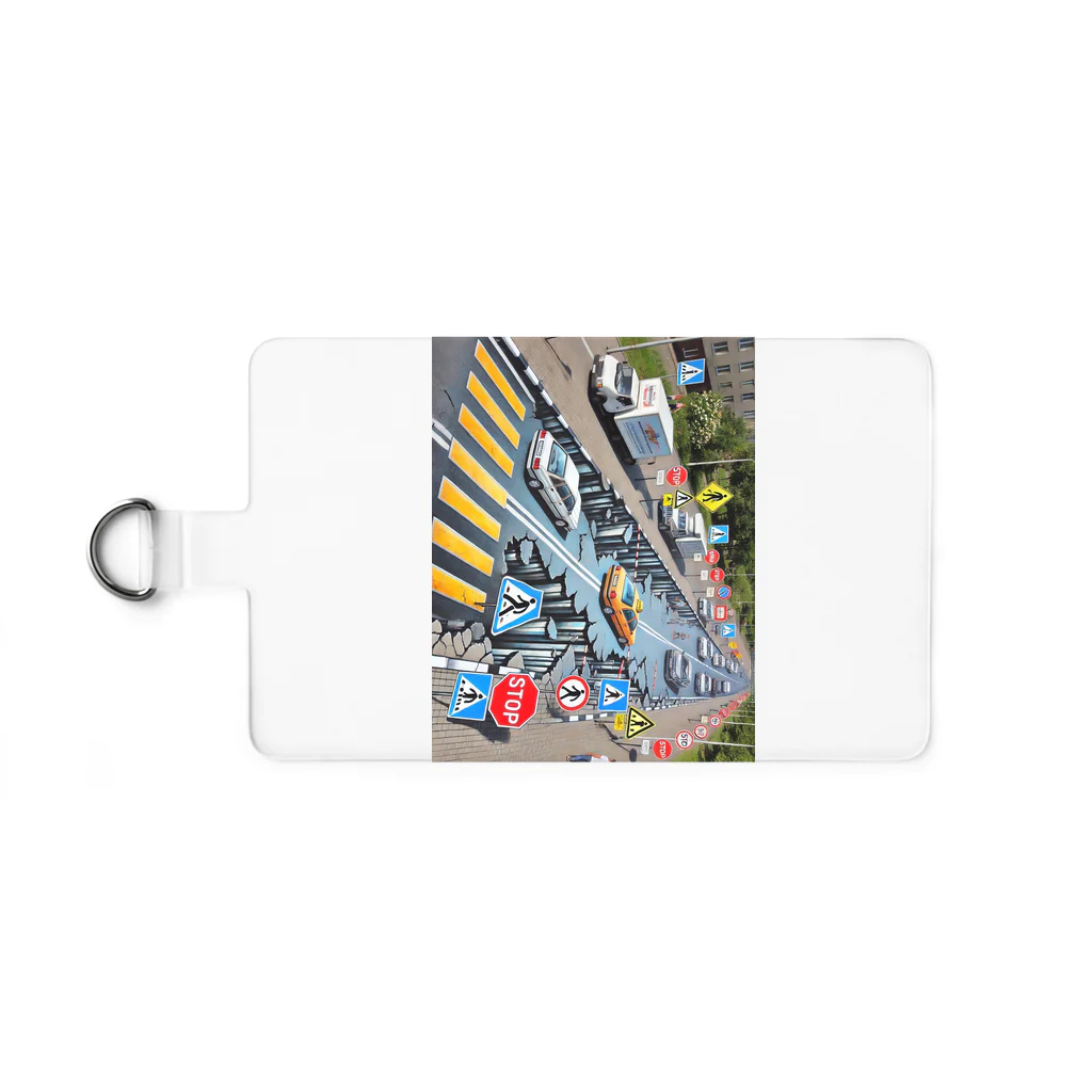 happiness_shopの事故のない未来へ Smartphone Strap