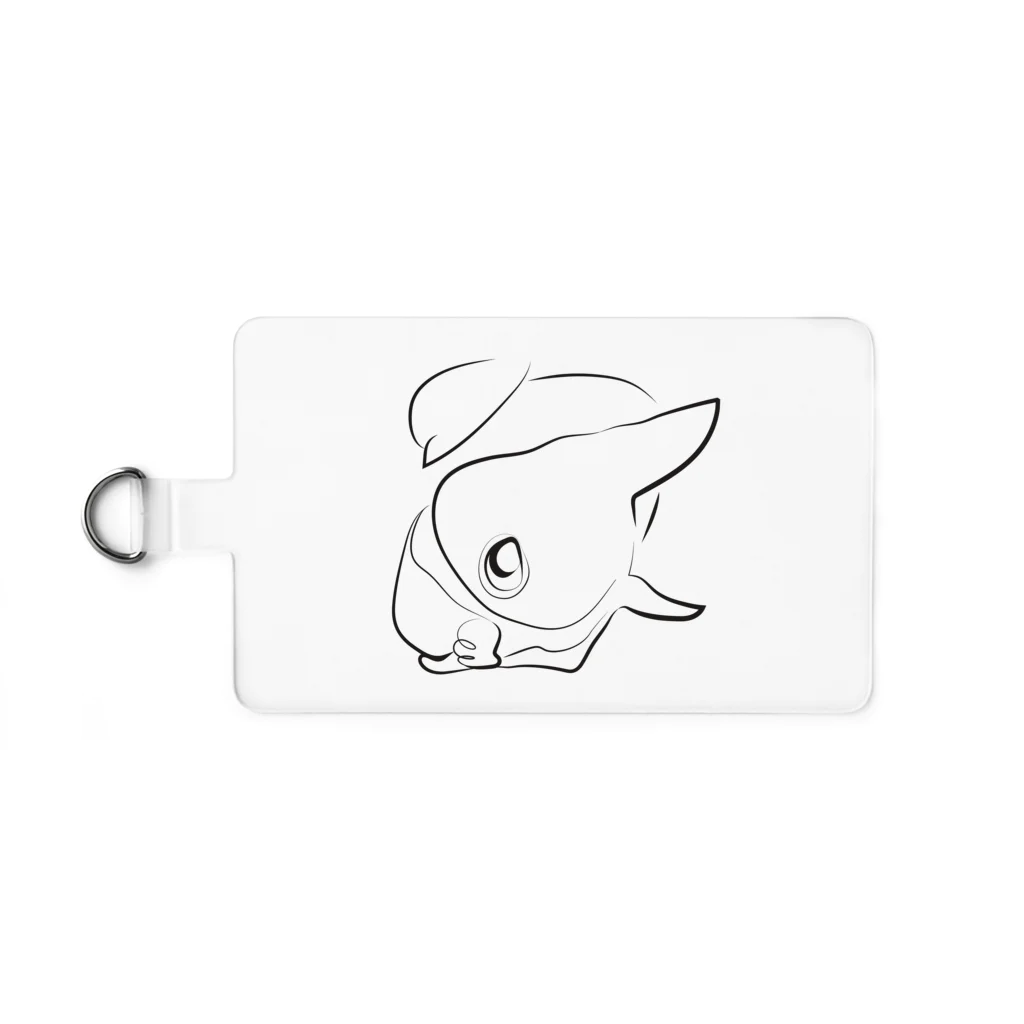 ボストンテリアのぷーのボストンテリアのぷー Smartphone Strap
