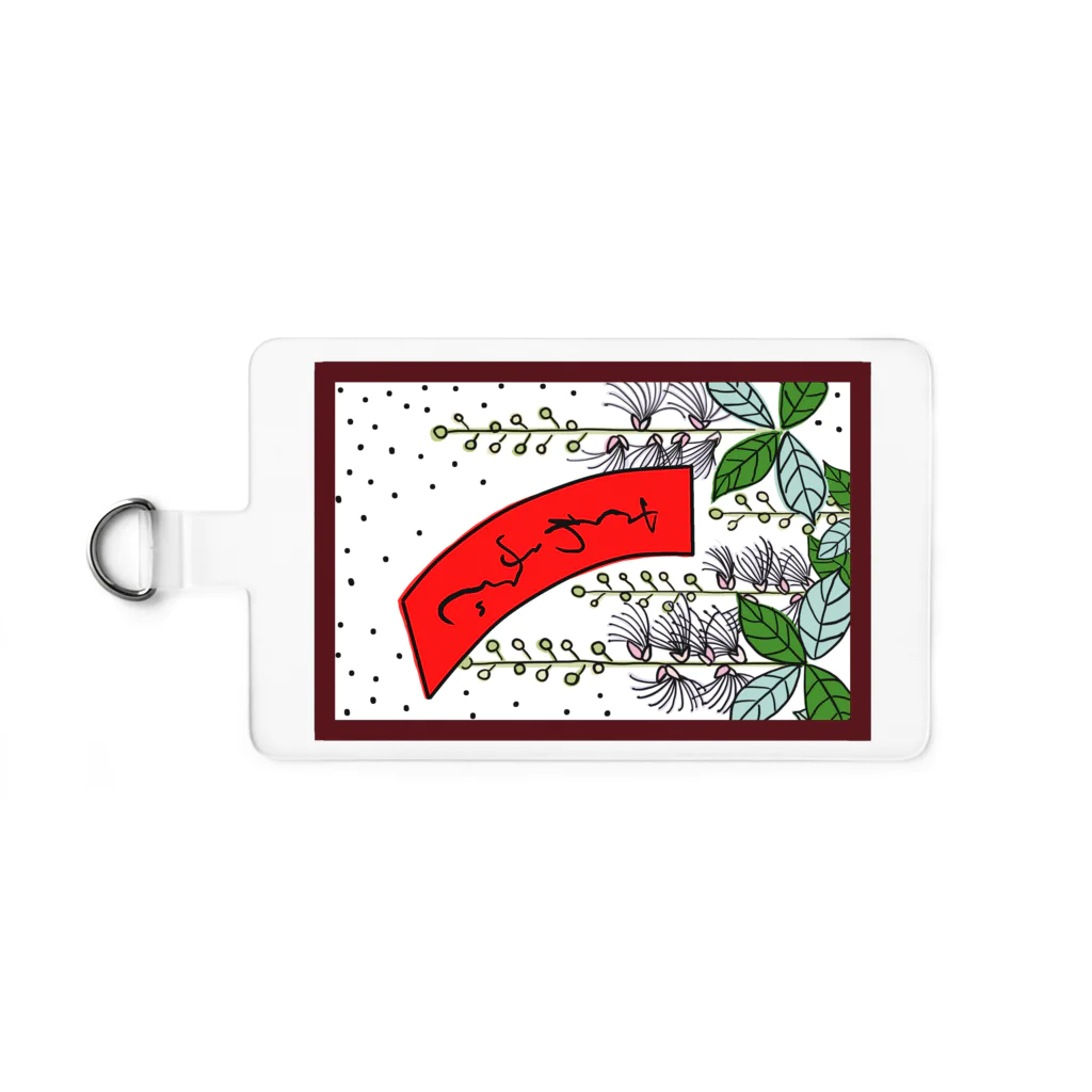 くいなの母の沖縄花札「さわふじ」 Smartphone Strap