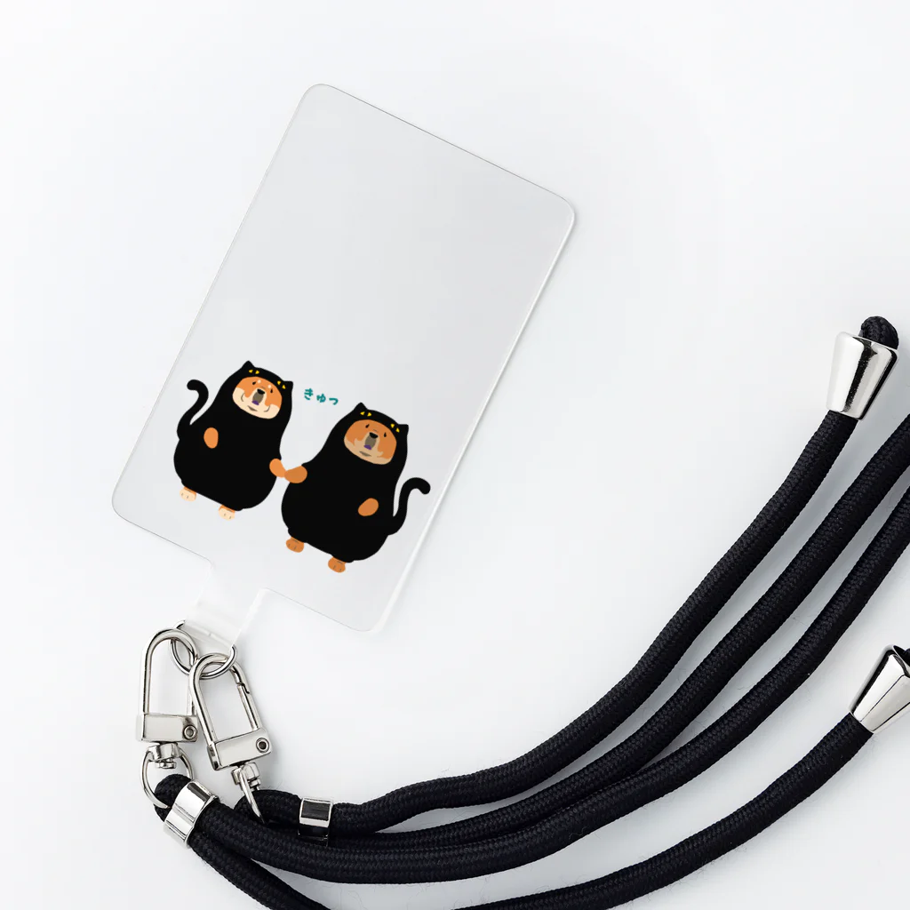 Qooroの猫かぶりチャウさん　手つなぎ兄弟 Smartphone Strap