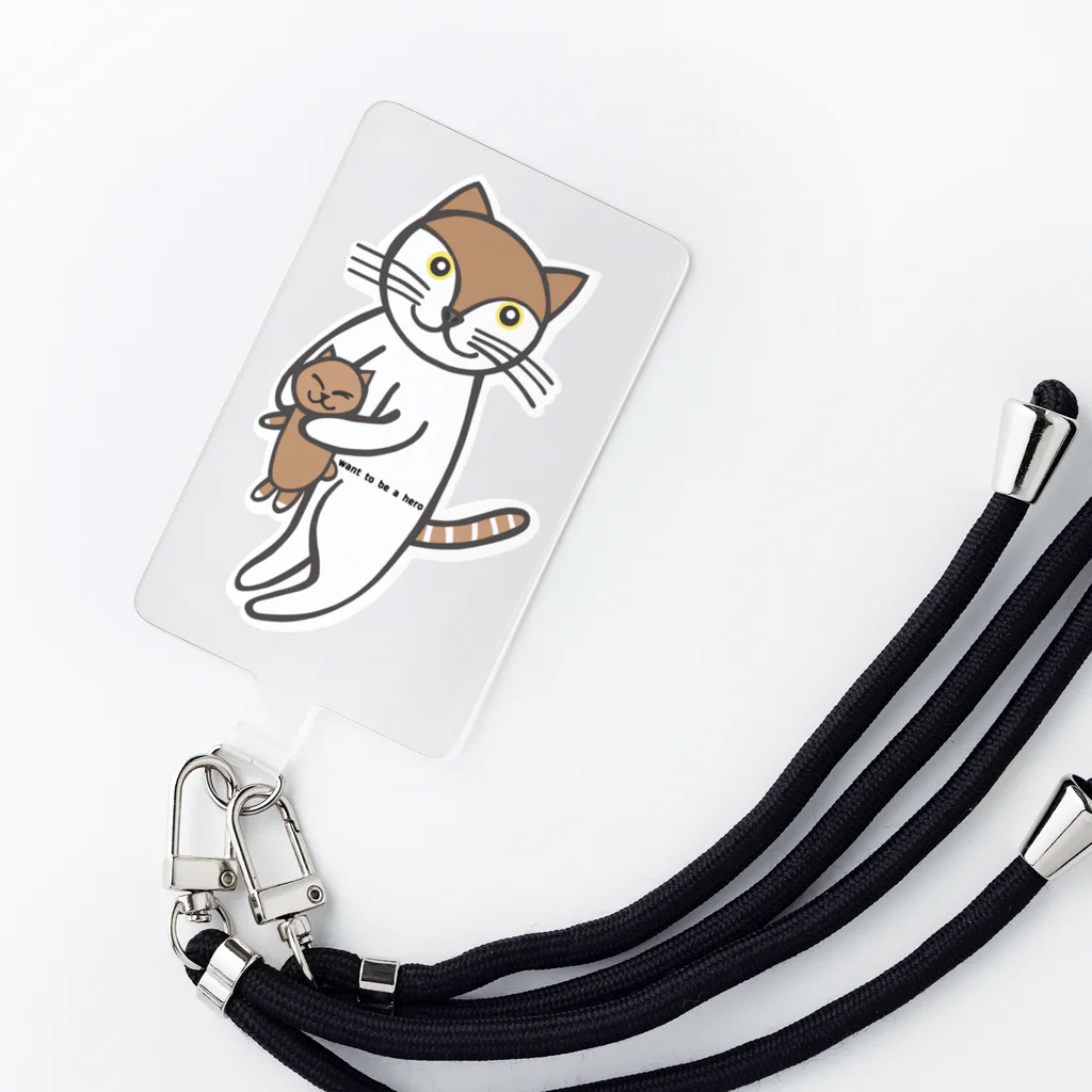 aiueoneko358のヒーローになりたい Smartphone Strap