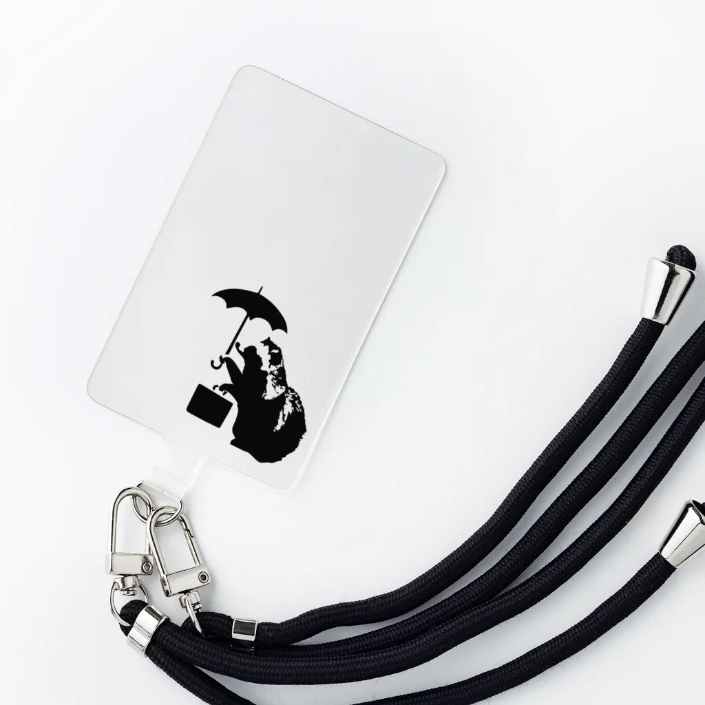 有限会社サイエンスファクトリーのUmbrella Tanuki Smartphone Strap