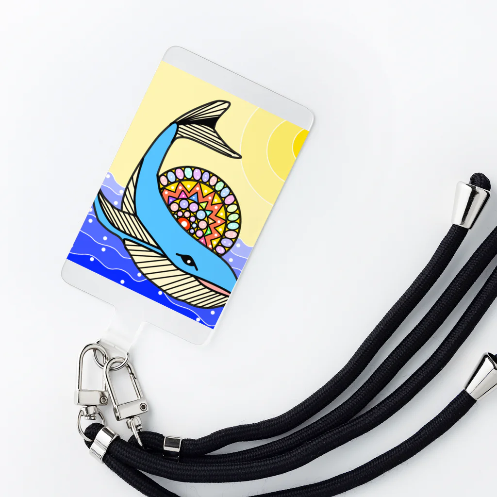 Yomi09のカラフルクジラ Smartphone Strap