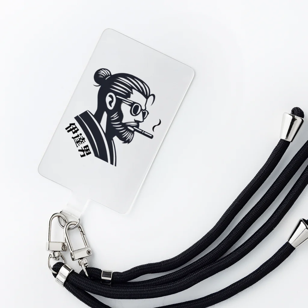 UKIYO-E_POP_by_convert_worksの伊達男 Smartphone Strap