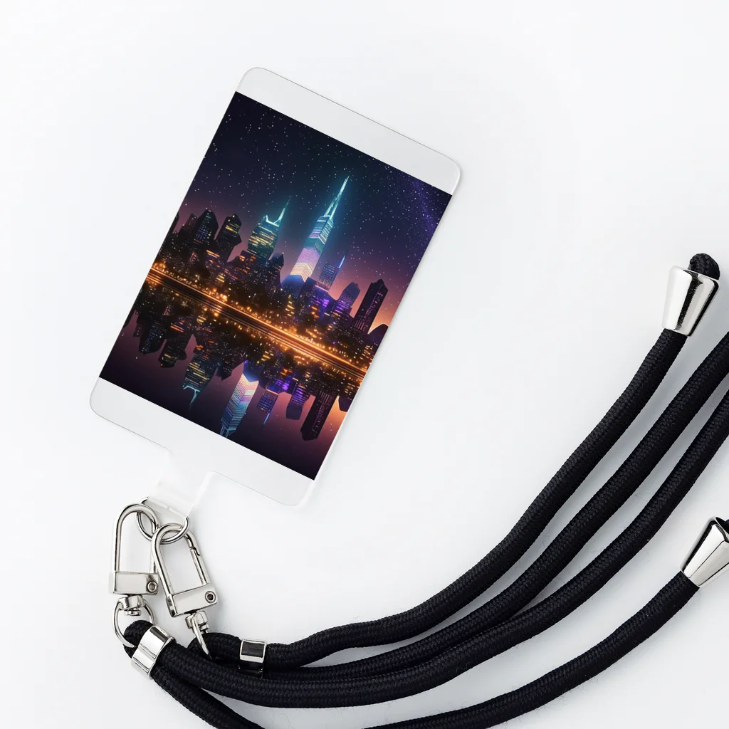 Mysycaの海辺の都市 Smartphone Strap