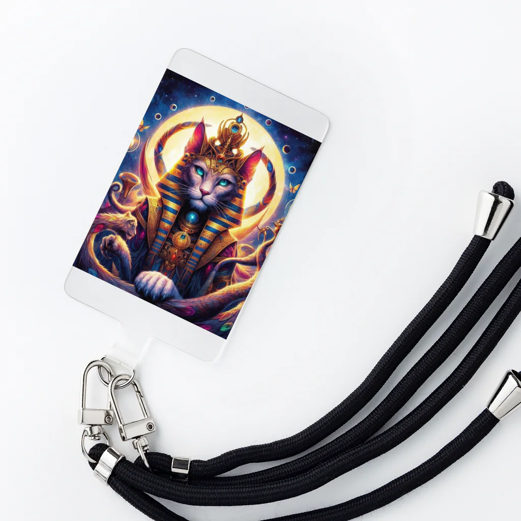 BabylonChannel 🎨 ✝️ ❤️‍🔥のバステト神　雌猫 Smartphone Strap