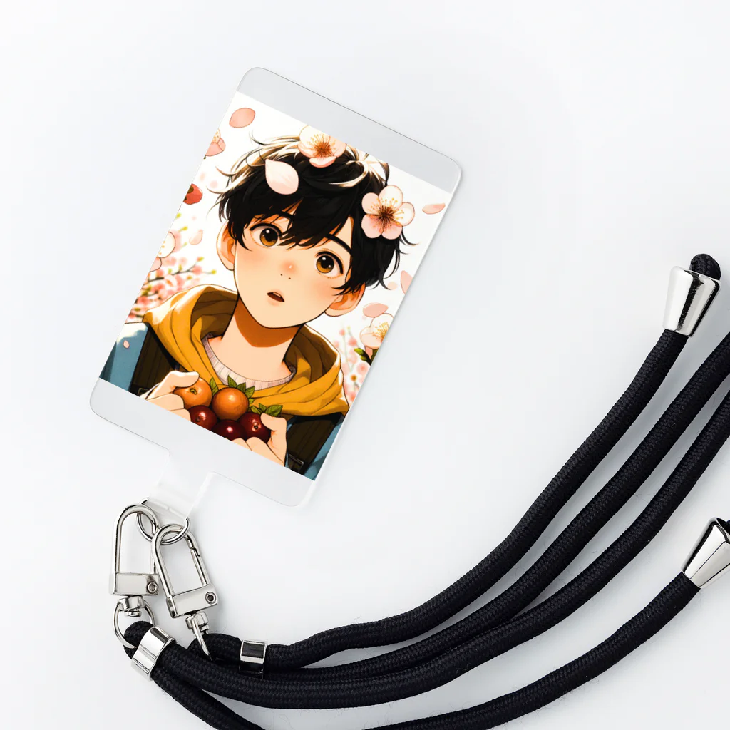 可愛い男の子イラスト販売所　By,keicyanの男の子　中学1年生　春 Smartphone Strap