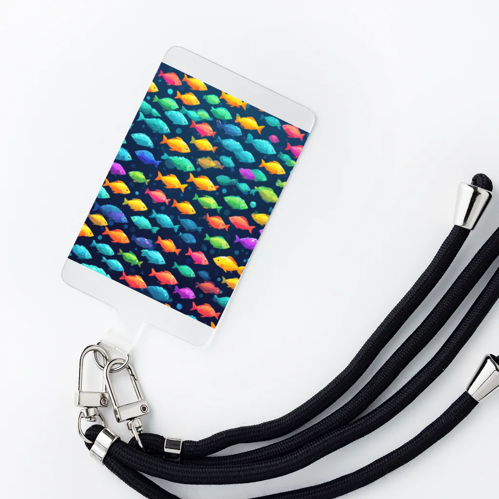 enodeaouの泳いでいる魚の鱗 Smartphone Strap