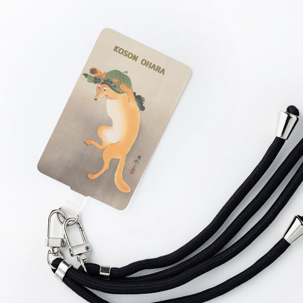 大正ロマン・昭和モダンの小原古邨 「踊る狐」より Smartphone Strap