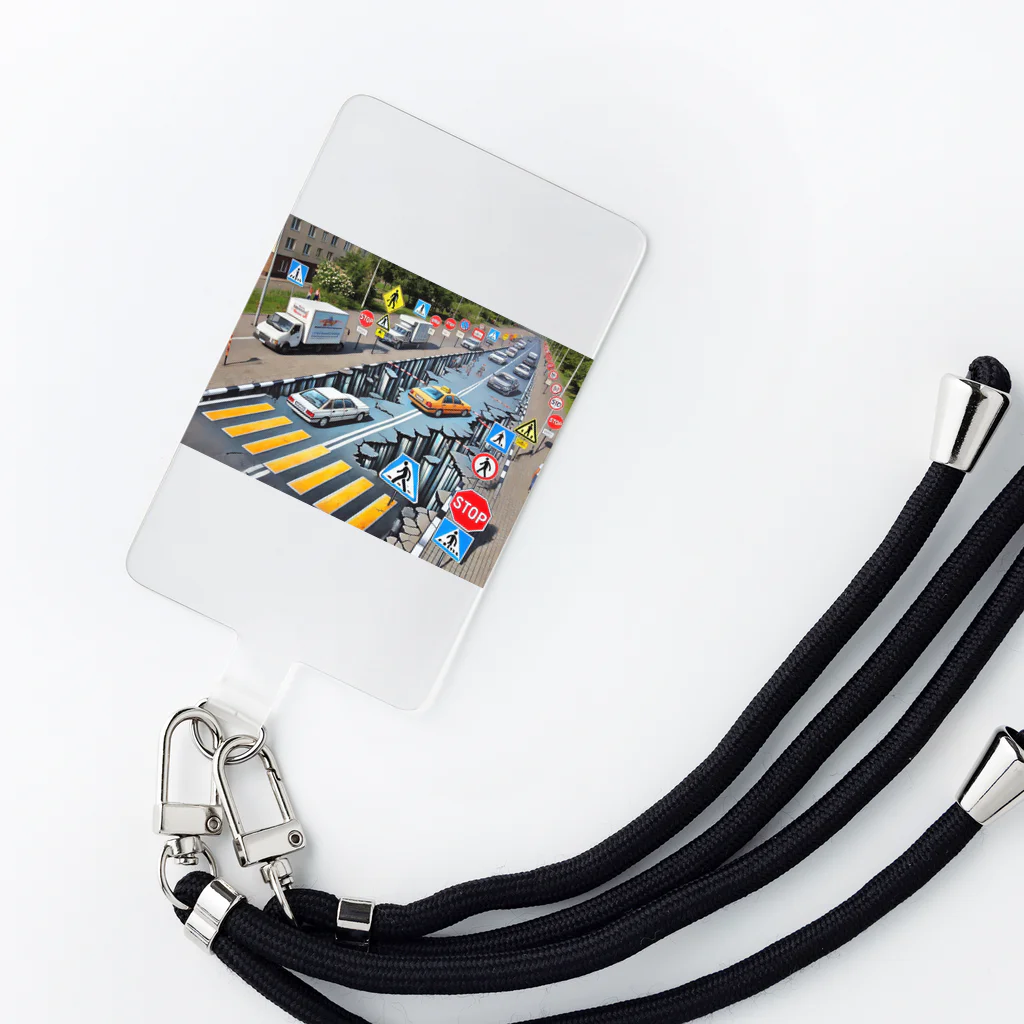 happiness_shopの事故のない未来へ Smartphone Strap