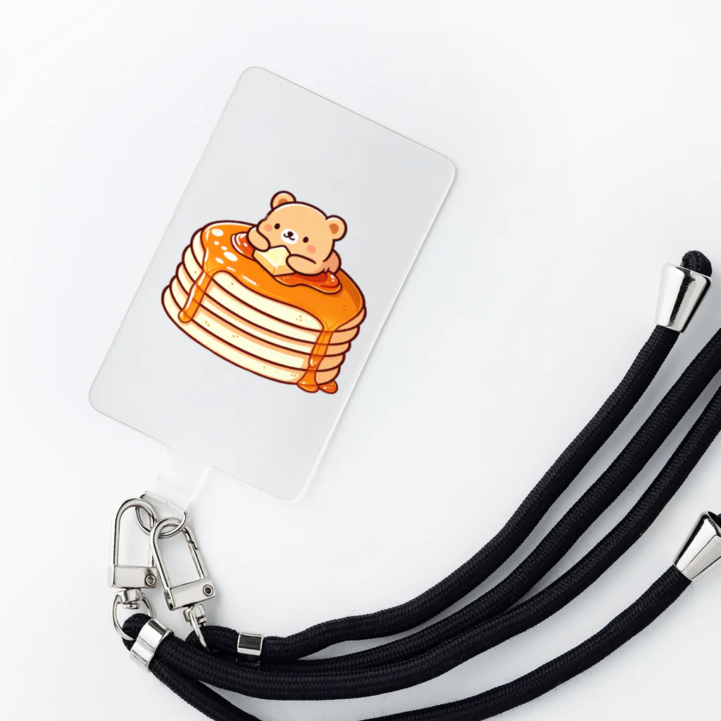 Slabo+Kariiのホットケーキとクマさん Smartphone Strap
