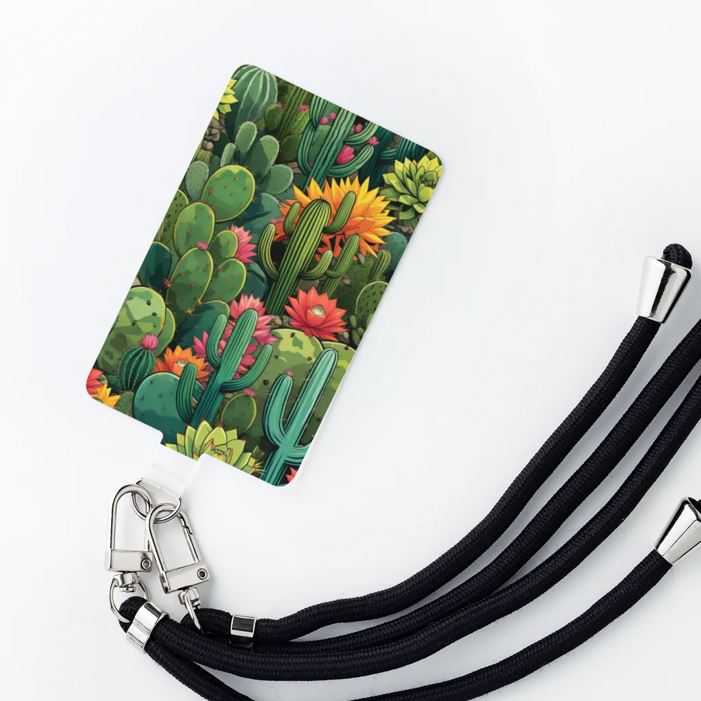 カモフラアイランドのカモフラcactus Smartphone Strap