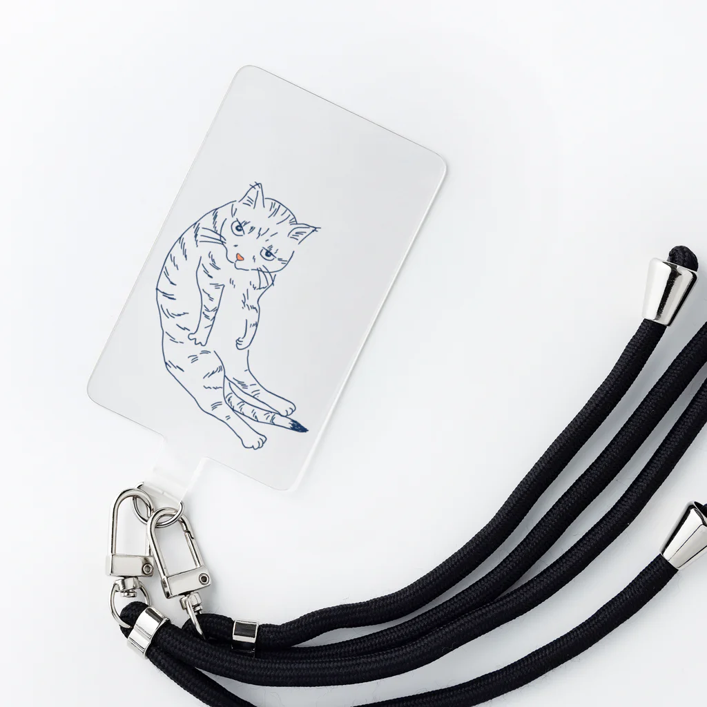 うぃのおすわりういちゃん Smartphone Strap