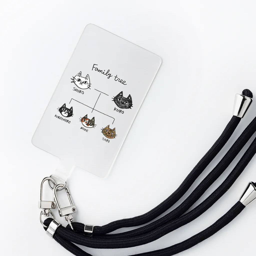 のぐちさきのfamily tree -にゃんこの家系図- Smartphone Strap