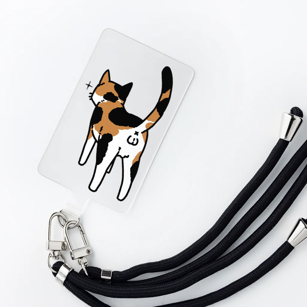 Riotoのねこけつω（三毛猫） Smartphone Strap